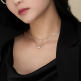 [한국금다이아몬드거래소][한국금다이아몬드] 5부 랩 다이아몬드 목걸이 6프롱 IGI D VS1 14K