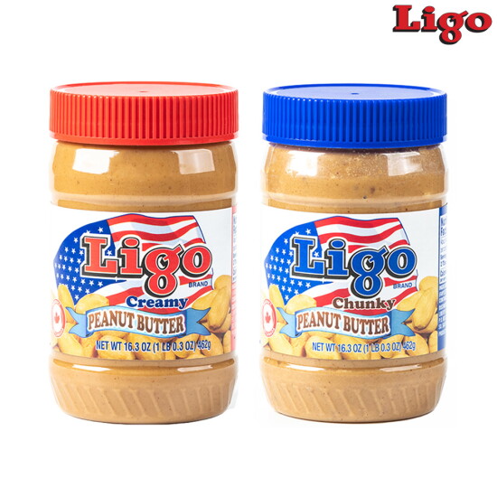 [리고][LIGO] 리고 땅콩버터 462g * 2개 (크리미1+청키1)