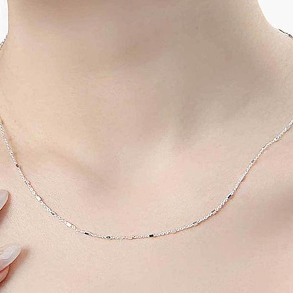 셀러허브(하프클럽) [하프클럽/셀러허브_여성트랜드패션]실버925 은도금 쇼핑백 포함 은목걸이체인