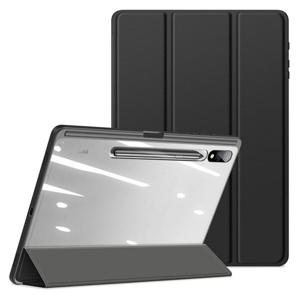 아미크(AM2C) 아미크 갤럭시탭 S10플러스 12.4 슬림 펜홀더 폴리오 케이스 투명 백커버 북커버 X820 X826