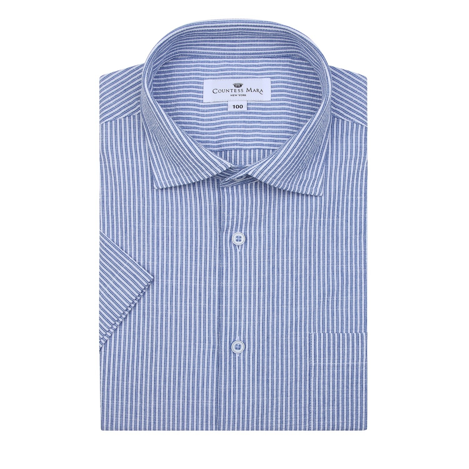 카운테스마라 26s/s신상품 밑단일자 시어서커 일반핏반소매 CDCCX2C6402-2