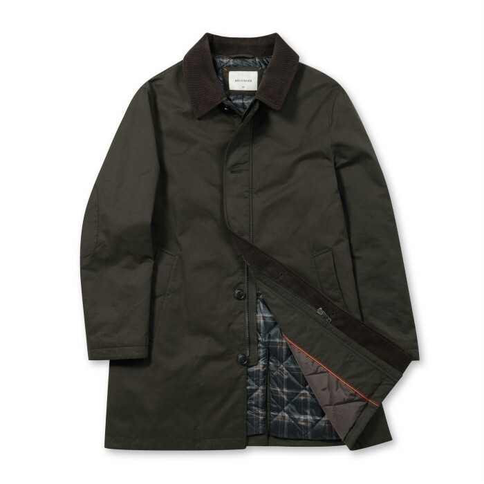 코오롱인더스트리(주)FnC부문 브렌우드 [BRENTWOOD] 코듀로이 배색 워싱 코트 BRCCW25411BRX