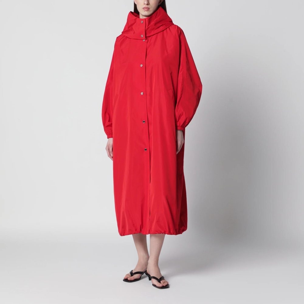 로히 26 S/S 로헤 레드 오버사이즈 코트 인 실크 패브릭 419-10-168PL-600 B0051983789