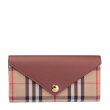 [BURBERRY] 빈티지 체크 레더 장지갑 8026112