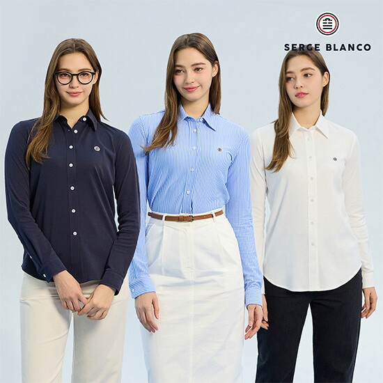 [세르즈블랑코]SERGE BLANCO 24 여성 셔츠 3종 