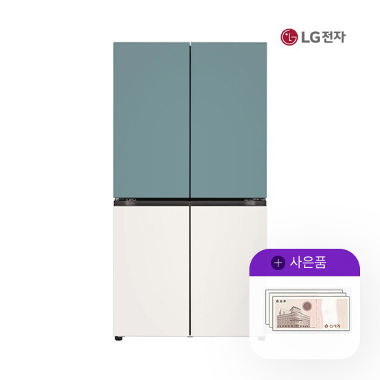 [렌탈]LG전자 렌탈 LG 디오스 냉장고 엘지 오브제 870L 메탈 엘지 T873MTE012 5년 58500/60개월 의무사용