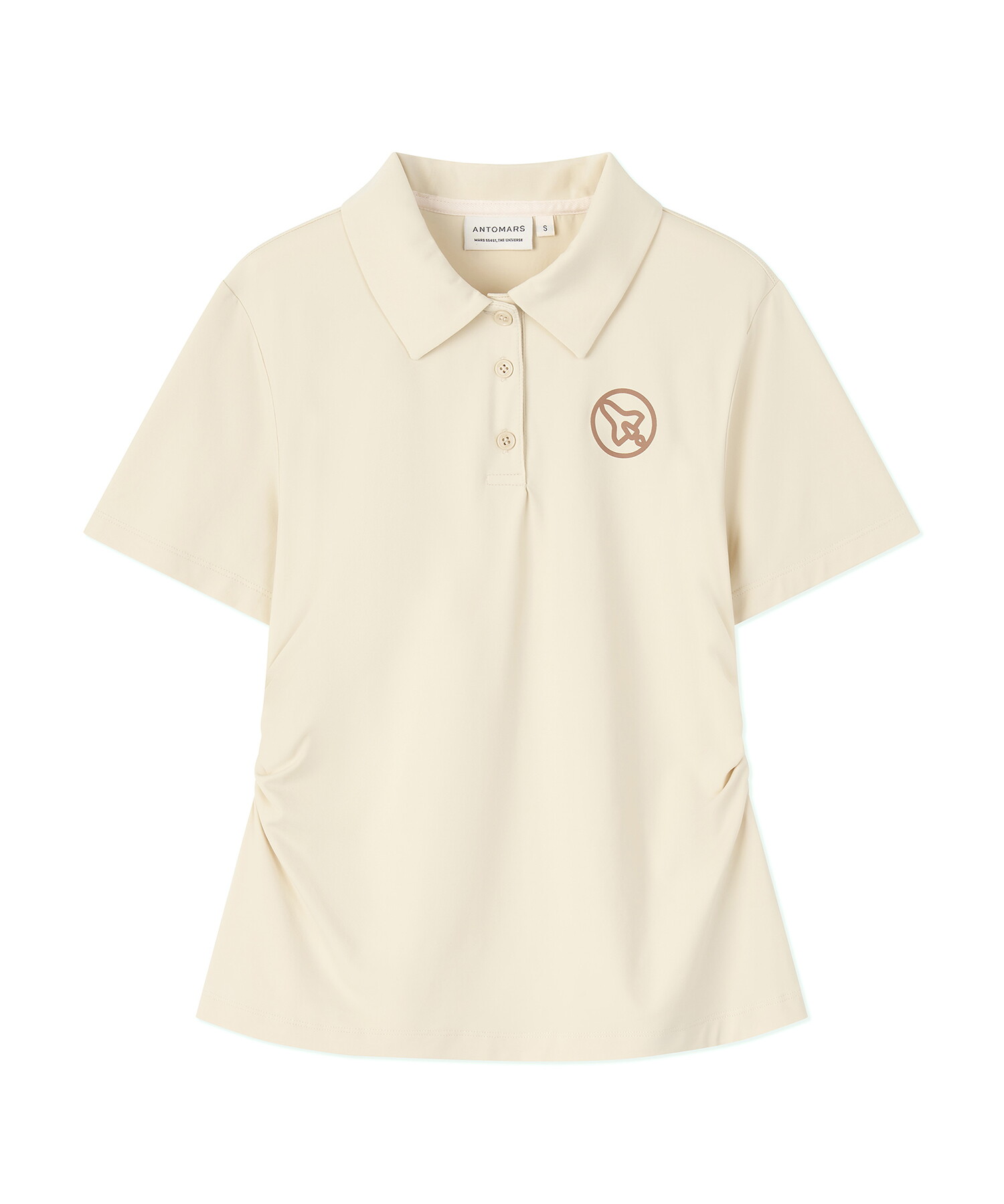 앤투마스 [앤투마스] 여성 S/S 스페이스쉽 허리 셔링 폴로 ABE2FTO362 크림
