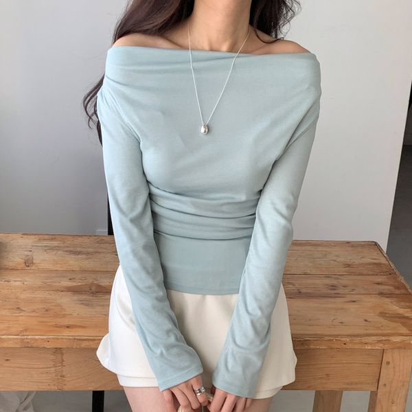 주식회사 강물처럼 아이우먼 [하프클럽/아이우먼]아이우먼 로맨틱드레이프티셔츠 DOX340M603 빅사이즈