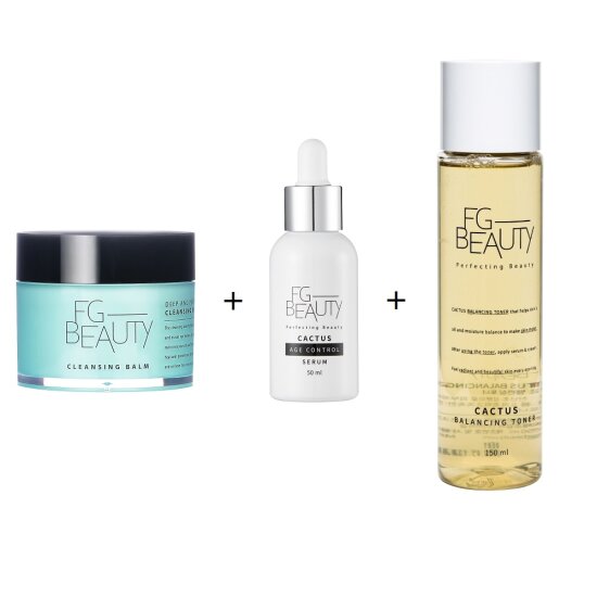FG뷰티 선인장 클렌징밤 100ml + 결 세럼 50ml + 속보습 토너 150ml