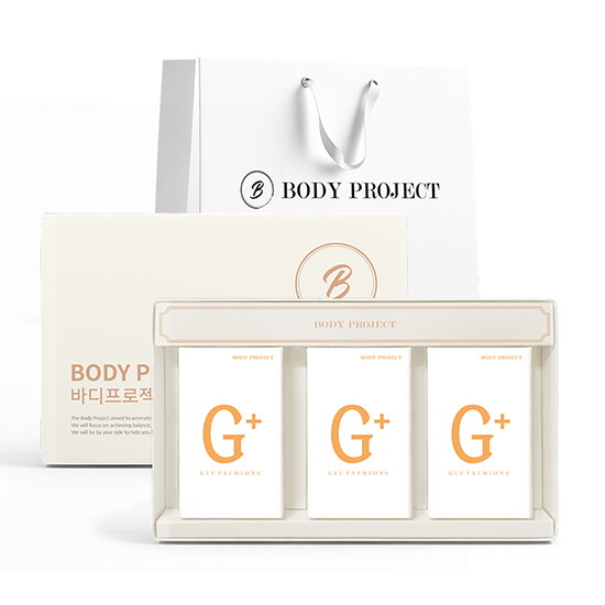바디프로젝트 [바디프로젝트] 글루타치온 화이트 콜라겐 플러스 60정 x 3박스 선물세트 쇼핑백증정