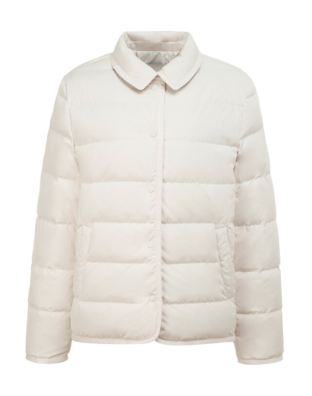 LF 헤지스레이디스 [헤지스 여성] [24FW] WSJU4D902CR 가격인하덕다운 크림 카라형 숏 경량다운 점퍼