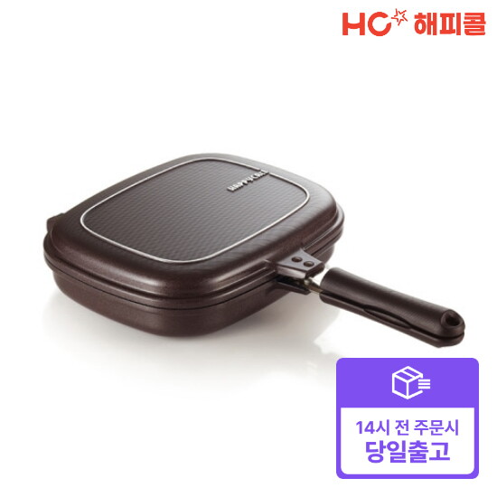 [해피콜][빠른배송]해피콜 빗살 점보그릴양면팬 30cm