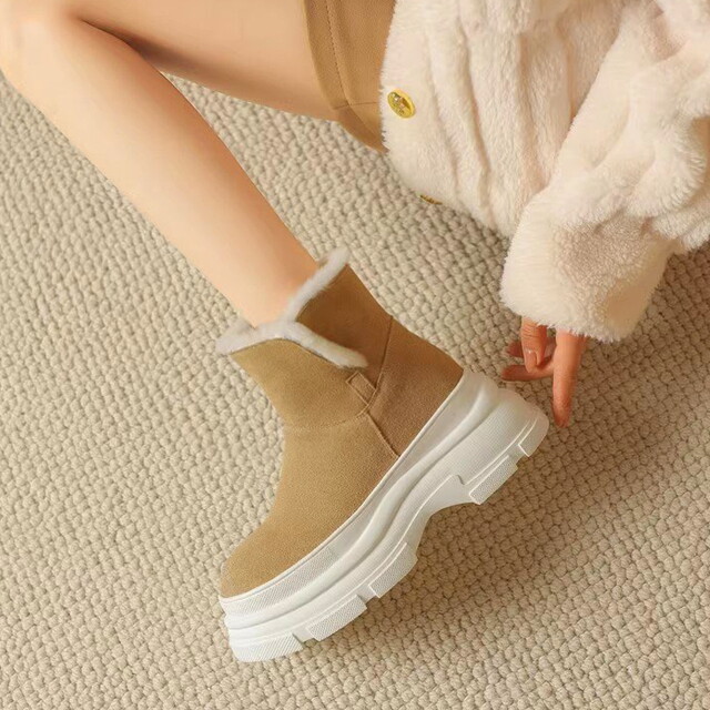 리즈무드 올토브 스웨이드 통굽 부츠