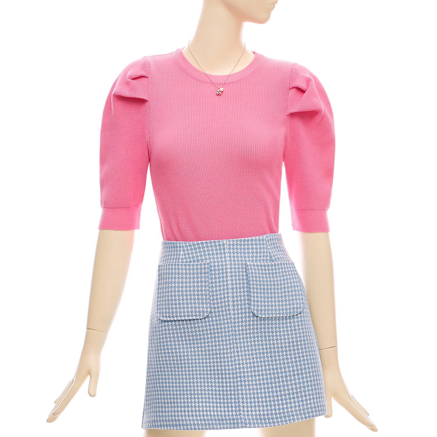 포커스 핀턱퍼프소매슬림니트 BF3S1KT2051