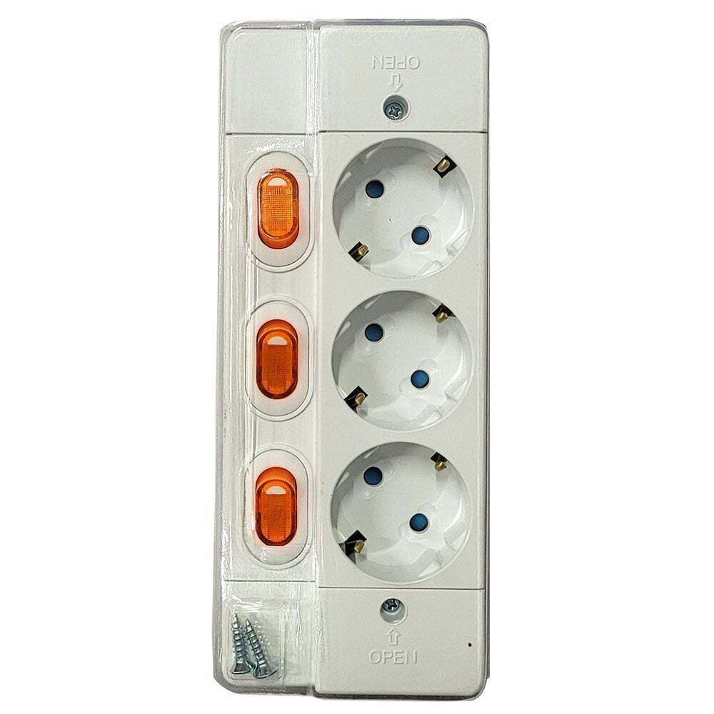 지오벤처스 개별스위치로 전기세 이제 아껴 써요 절전 3구 콘센트