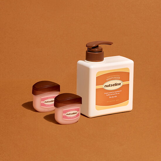 [넛세린]슈퍼 넛 무향 바디로션 500ml + 립밤 11ml ×2