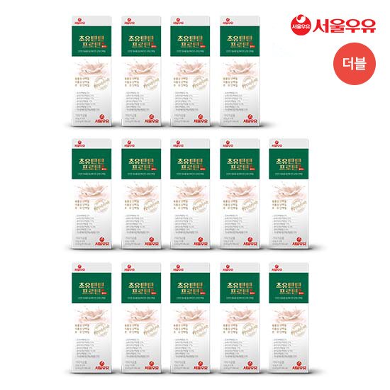 [더블]서울우유 초유탄탄 프로틴 플러스 (40g*6포*14박스)+보틀 2개