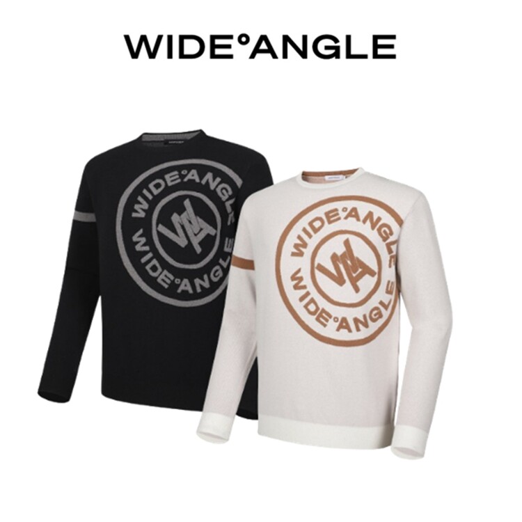 와이드앵글 CO 로고 모티프 라운드 풀오버 M WMU24K71