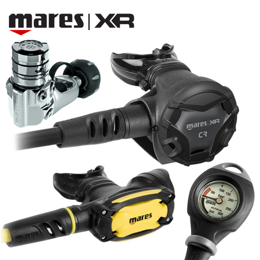 마레스 마레스 XR 스킨 스쿠버 다이빙 레귤레이터 호흡기 26XR CR 게이지 옥토퍼스 풀세트