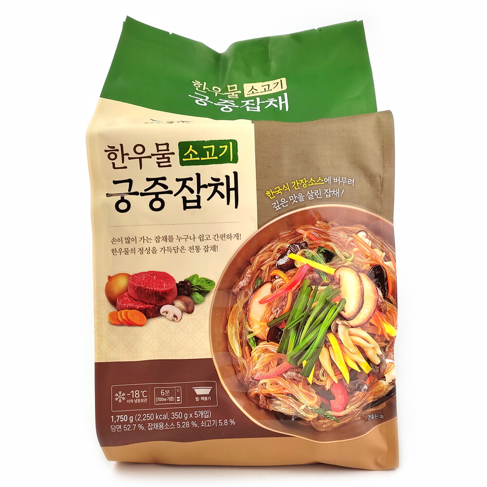 법인(주)한우물 기타브랜드 코스트코 한우물 소고기 궁중잡채 1750g(350g x 5개) 간편 조리