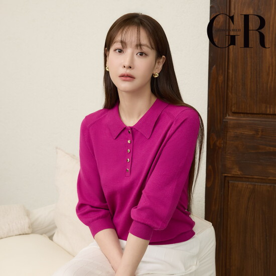 [조르쥬 레쉬](26SS) 버튼 포인트 카라 니트 4종