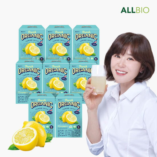 [올바이오.]캘리포니아 유기농 레몬즙 8박스X15포(120포)
