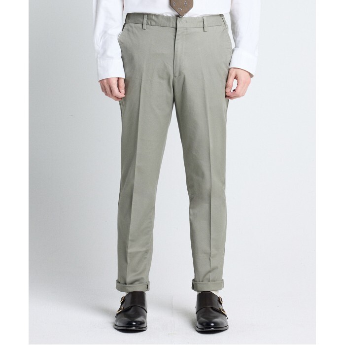 디엠스 [DIEMS][피치가공] 오피셔 치노 팬츠_카키 (테이퍼드핏)-DZAPU10753B