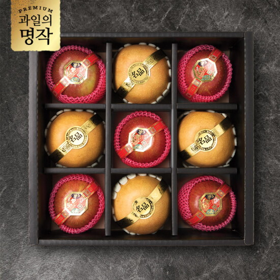 [명가일품][과일의명작] 행복 과일선물세트 3.5kg(사과5과+배4과)