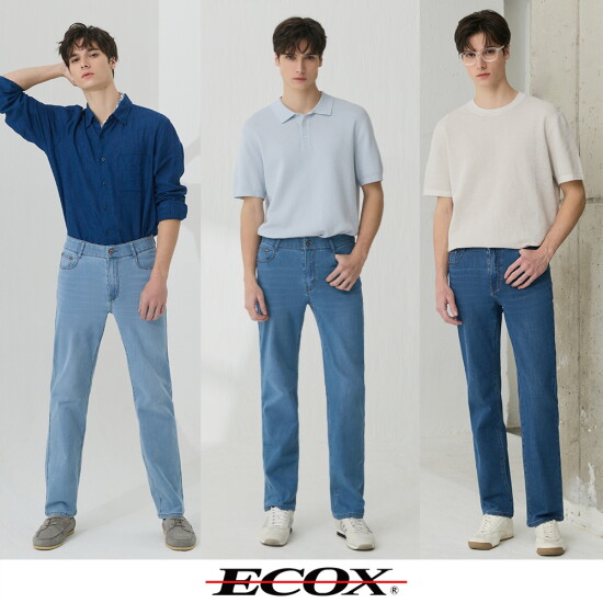 [에콕스]■ ECOX 에콕스 26SS 남성 썸머 라이크라 오리진 데님팬츠 3종