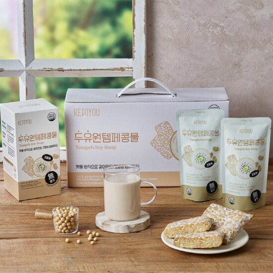 [키토유]두유원템페 콩물 180ml 18팩
