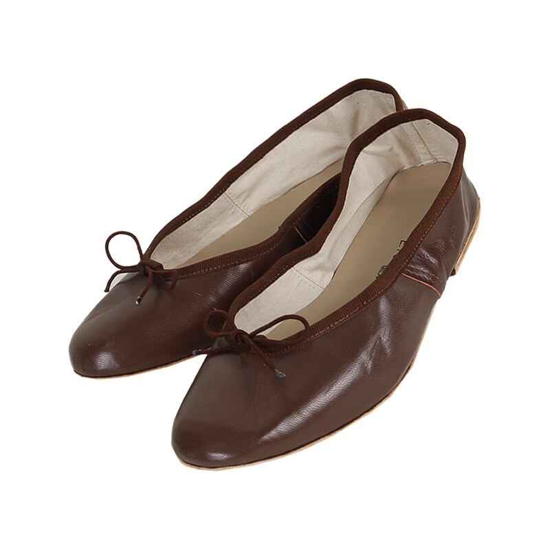 팹스타일 포셀리 25SS 여성 레더 플랫슈즈 초콜렛 PO DS 15