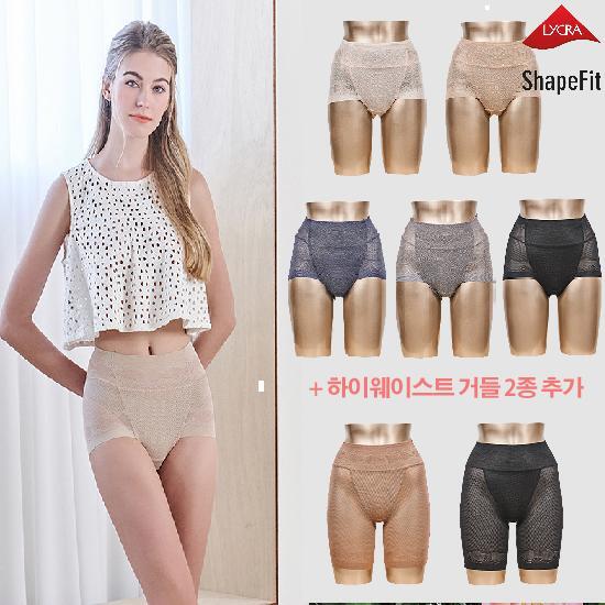 [라이크라 쉐이핏]신영와코루 ShapeFit 하이웨이스트 착붙 보정팬티 7종 (숏5종+롱2종)