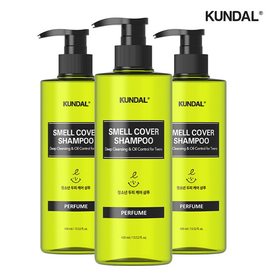 [쿤달]스멜커버 청소년샴푸 400ml 3개