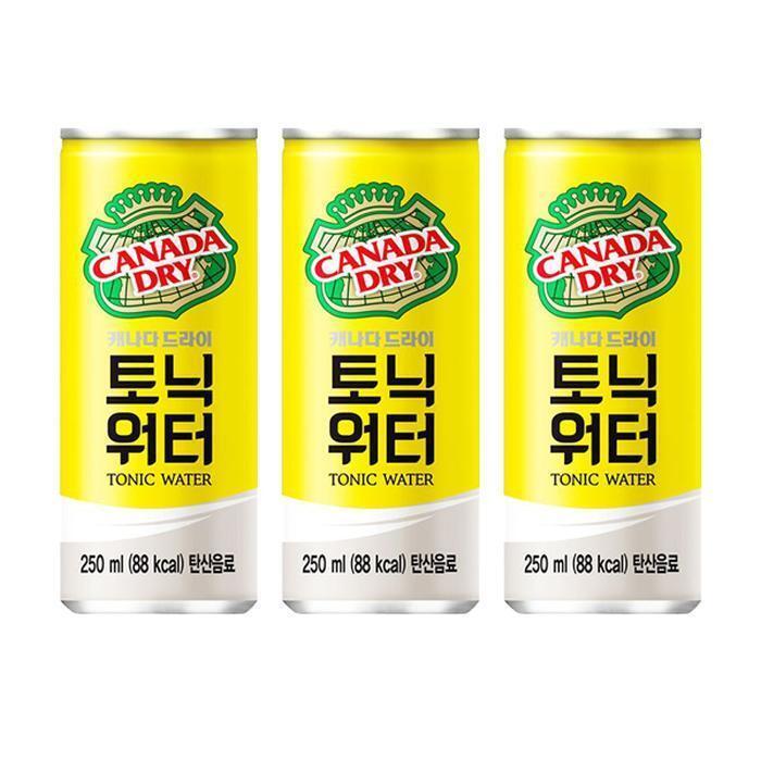 코카콜라 [코카콜라]캐나다드라이 토닉워터캔 250mlx30개 하이볼 (16347051)