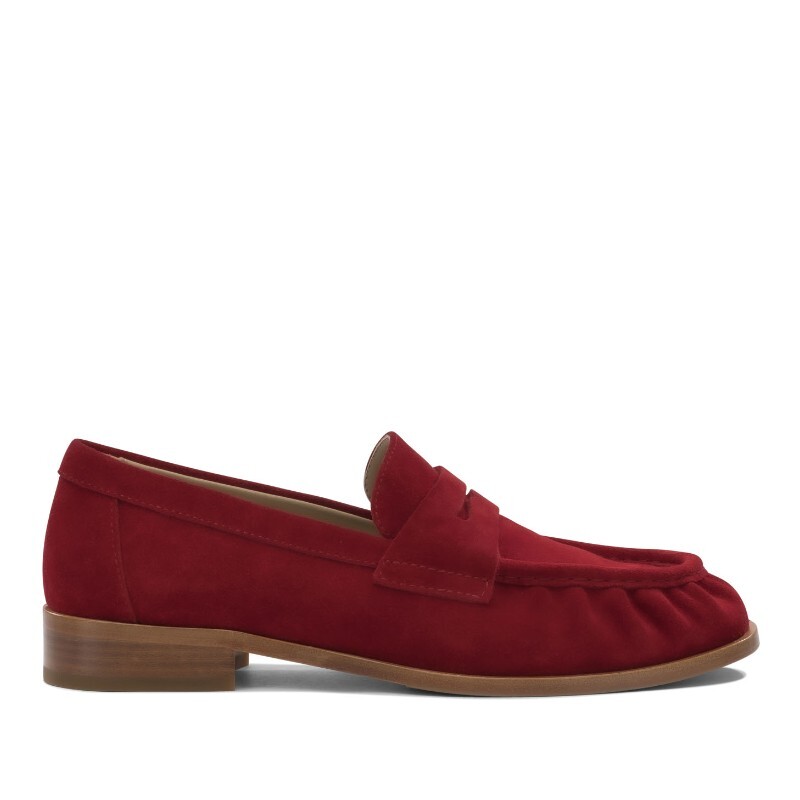 스트레트지아 스트라테지아 스웨이드 페니 스트랩 로퍼 A6101 VELOUR ROSSO