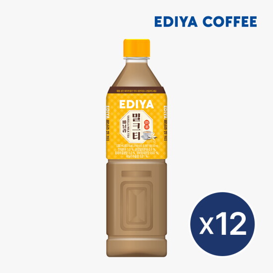 [이디야 커피][이디야] PET 밀크티 바닐라  1000ml x 12개