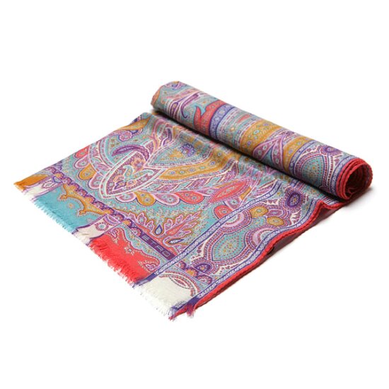 ETRO 페이즐리 실크혼방 스카프 (10007 5613 401/650/651)