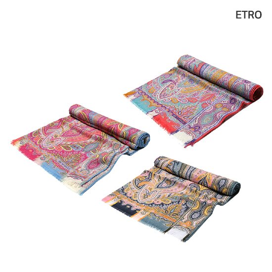 ETRO 페이즐리 실크혼방 스카프 (10007 5613 401/650/651)