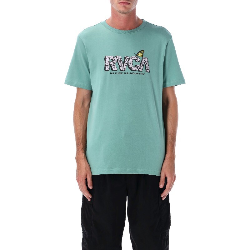 RVCA 루카(진유니) 루카 그린 그래픽 크루넥 티셔츠 EVYZT00273 BTG