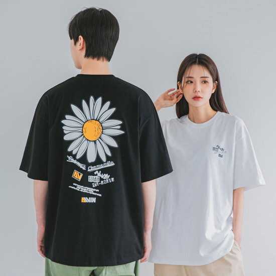 [앨빈클로]앨빈클로 카모마일 오버핏 반팔티 AST4831 (2 COLOR)