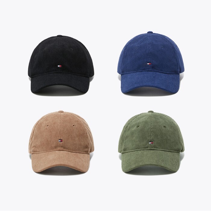 타미힐피거 남성 [공식] [타미힐피거] 코듀로이 플래그 볼캡 4종 택1 (T12F9AHT010MT1)