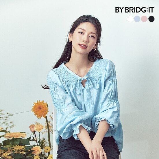 [바이브리짓](런칭가 69,900원) 스모킹 블라우스 2종 