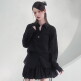 [비바셔스]Sillage See-Through Stripe Shirt BLACK