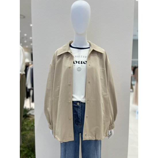 [온앤온(아울렛)]카라넥 루즈핏 밑단스트링 점퍼 NJW4AM815