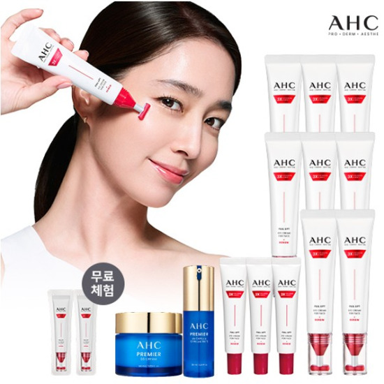 [AHC]AHC 최신상 풀 리프트 아이크림 포 페이스 11통+체험분 2개+B5라인 2종(컨센트레이트+크림)