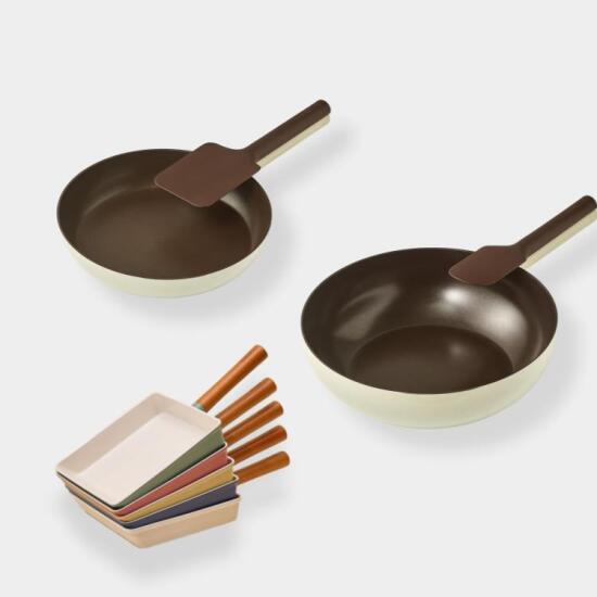 [닥터하우스][엘라이브 한정] 닥터하우스 루미 인덕션 프라이팬 26cm + 웍 30cm + 오미자 사각팬 22cm