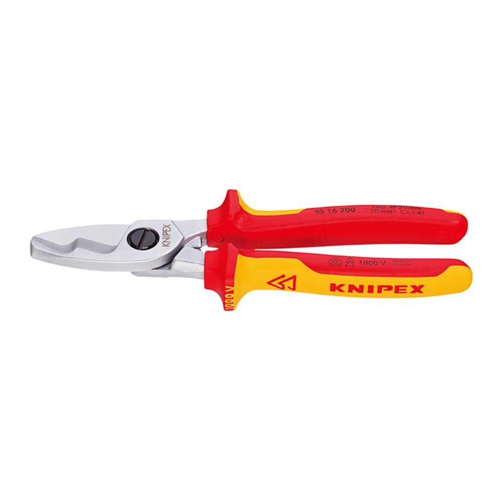 KNIPEX 에이치플러스몰 KNIPEX 케이블컷터(단면절연)_95-16-200SB