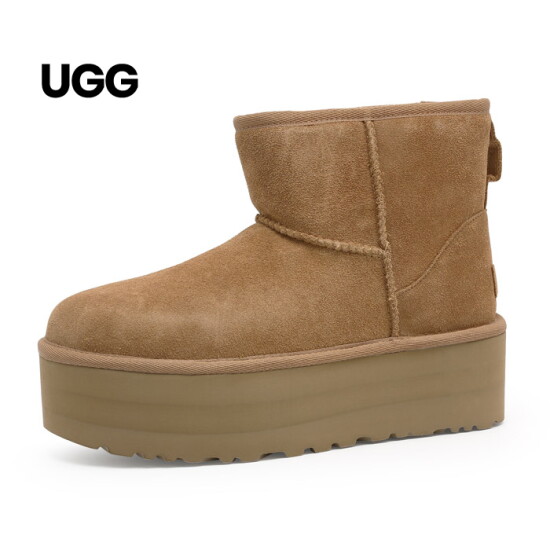 [어그]어그 UGG 클래식 미니 플랫폼 여성 방한 부츠 체스트넛 (1134991-CHE)