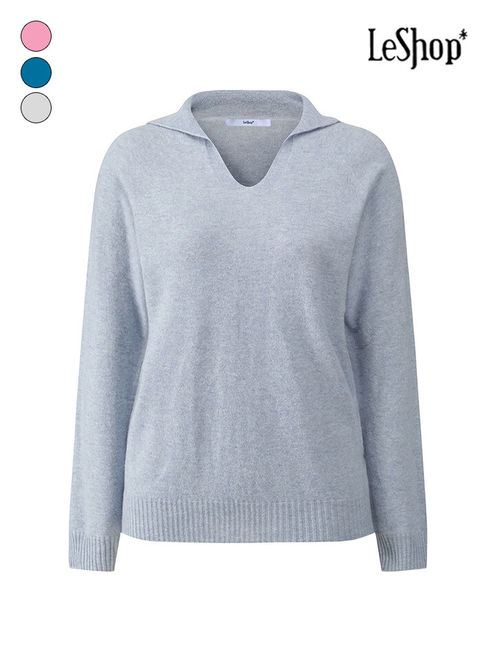 르샵 [르샵]캐시미어 트임 카라 울 니트 (BQ1KP027A)