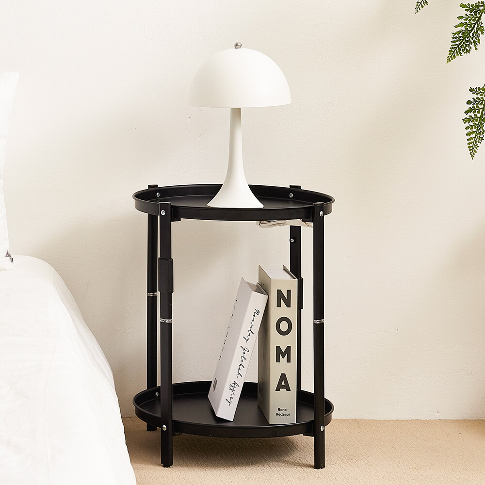 베스트바이글로벌 모빌리아 [모빌리아]다용도 원형 폴딩 원룸 가벼운 접이식테이블 MB6010973